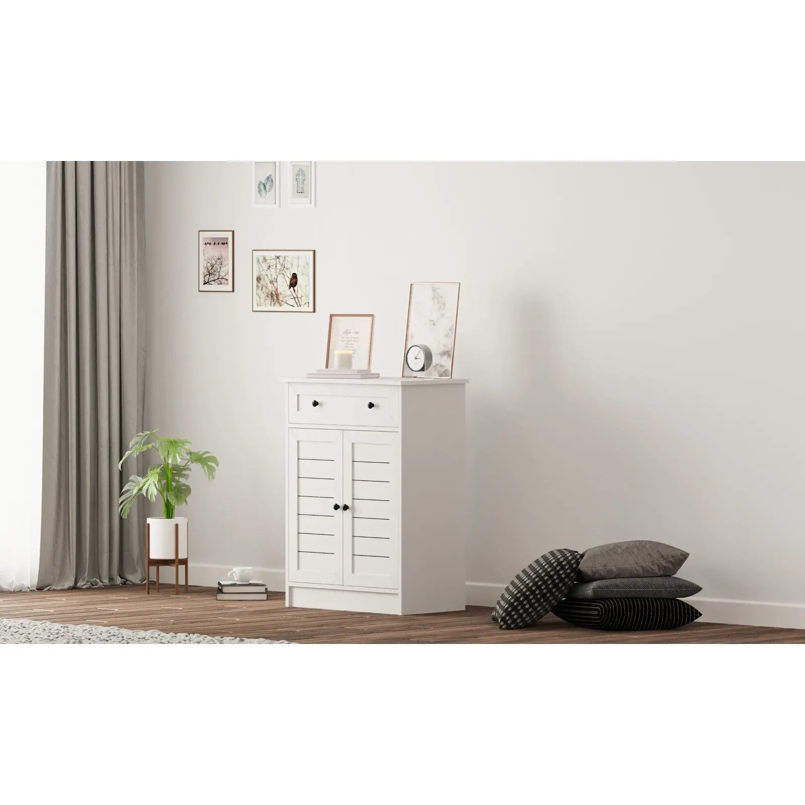 Florence 2 Door 1 Drawer Sideboard Cabinet-4-Homeograph
