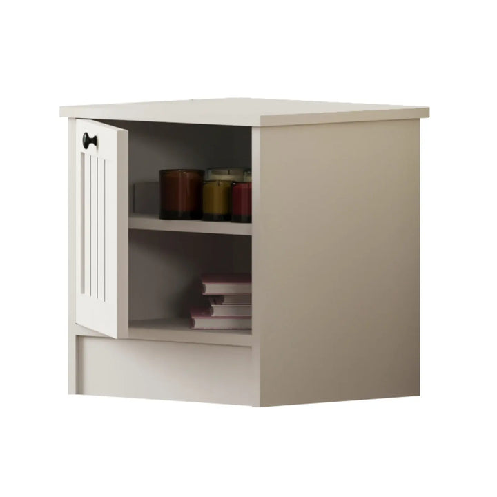 Lyon 1 Door Bedside Table-4-Homeograph