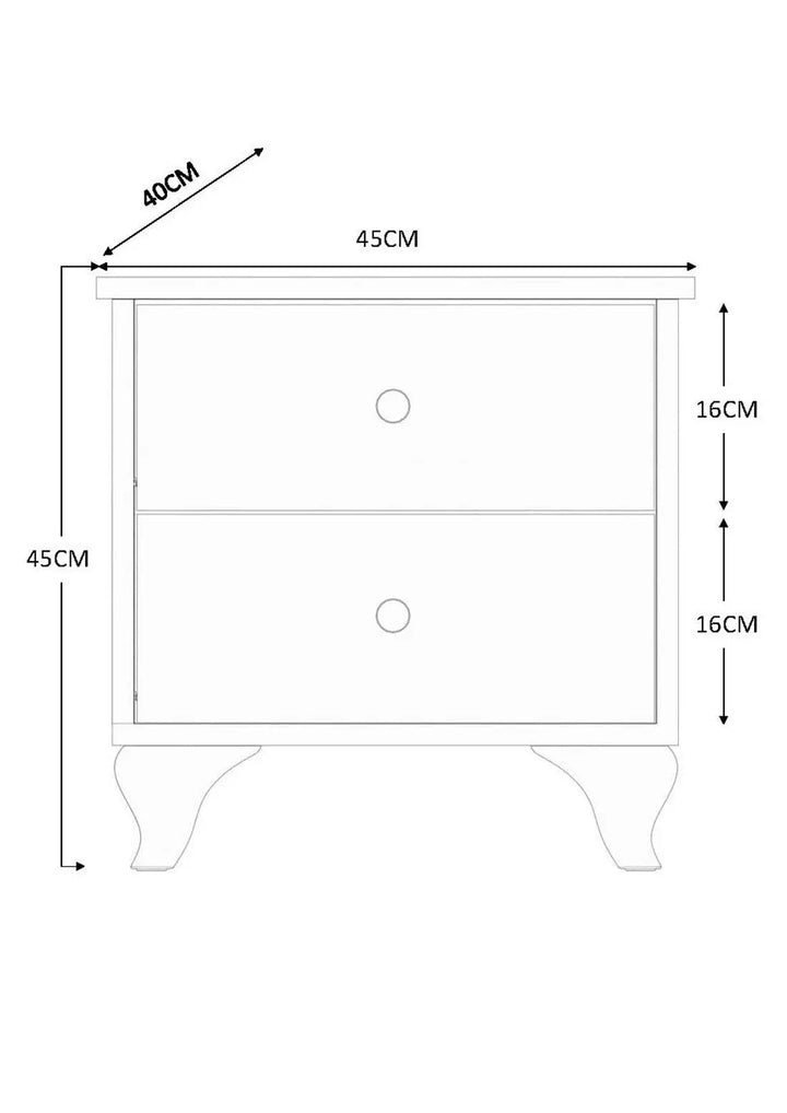 Prestige Gold Bedside Table-4-Homeograph